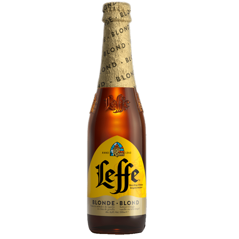 Cerveza Belga Leffe Blonde Rubia Abadía