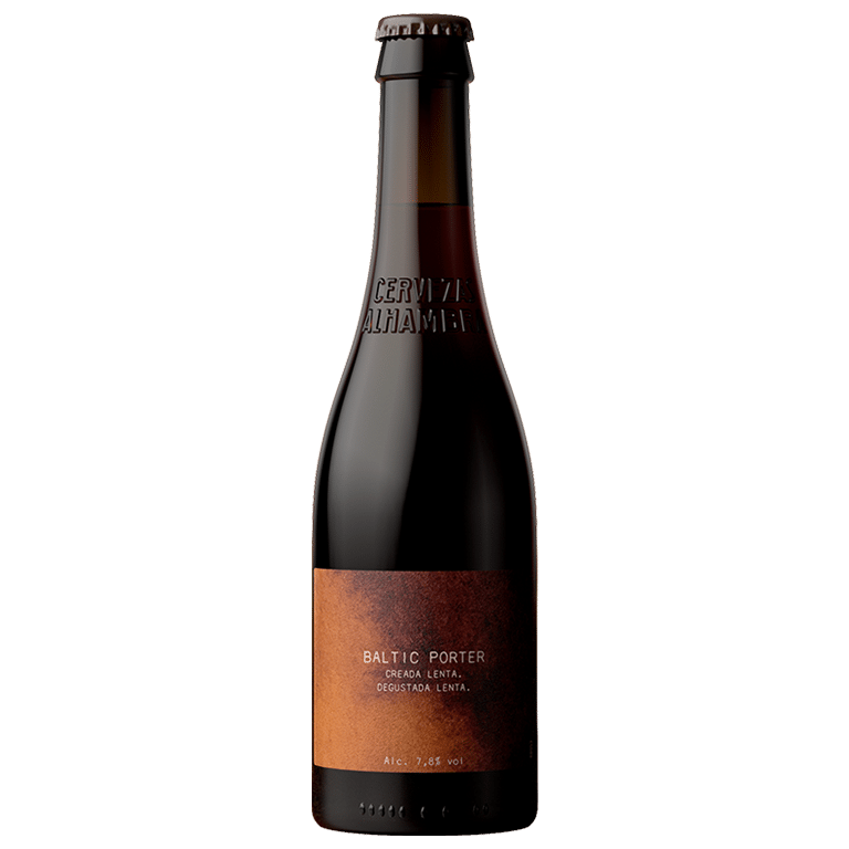 botella de cerveza negra, Alhambra Baltic Porter
