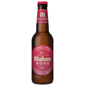 Botella de Cerveza Mahou Rosé